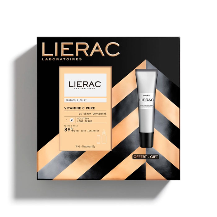 Lierac Pack Protocolo Luminosidad El Sérum Concentrado 30ml + Diopti Fluido Corrector de Ojeras 15ml