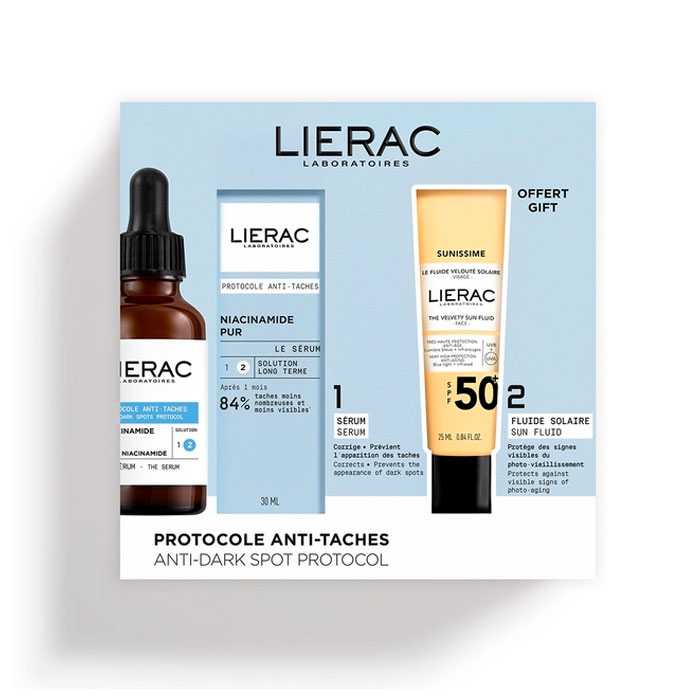Lierac Protocolo Antimanchas Serúm Antimanchas Oscuras 30ml + Fluido Solar Spf50+ 25ml Gratis