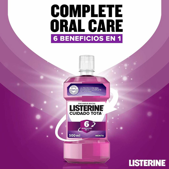 Listerine Cuidado Total Duplo 1l + 1l