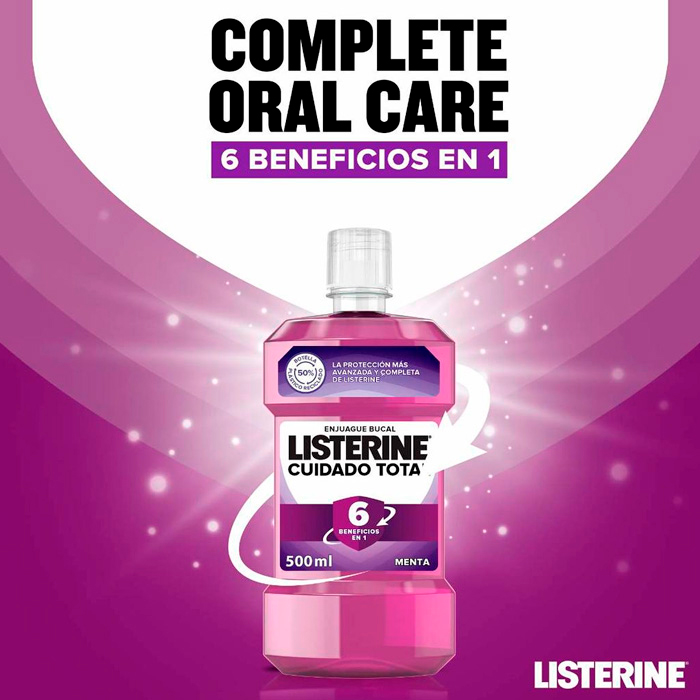 Listerine Cuidado Total Enjuague Bucal 750ml