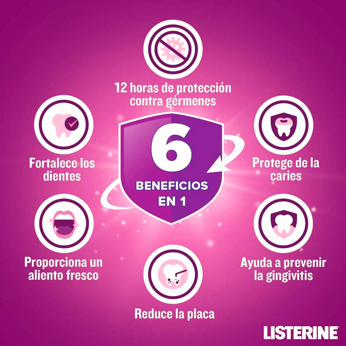 Listerine Cuidado Total Enjuague Bucal 750ml