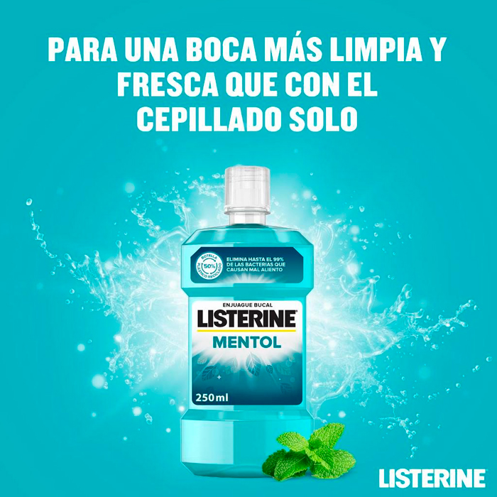 Listerine Mentol Enjuague Bucal 750ml