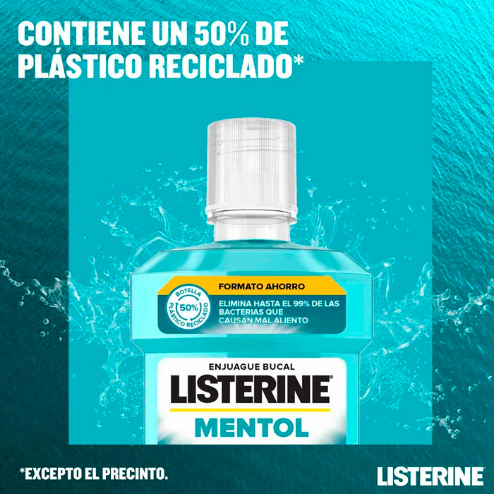 Listerine Mentol Enjuague Bucal 750ml