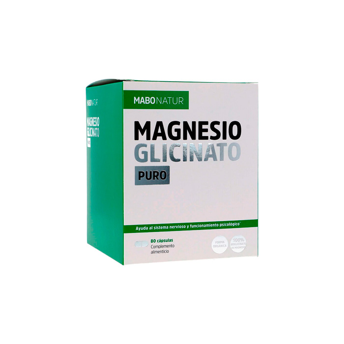 Mabonatur Magnesio Glicinato Puro 80 Cápsulas 