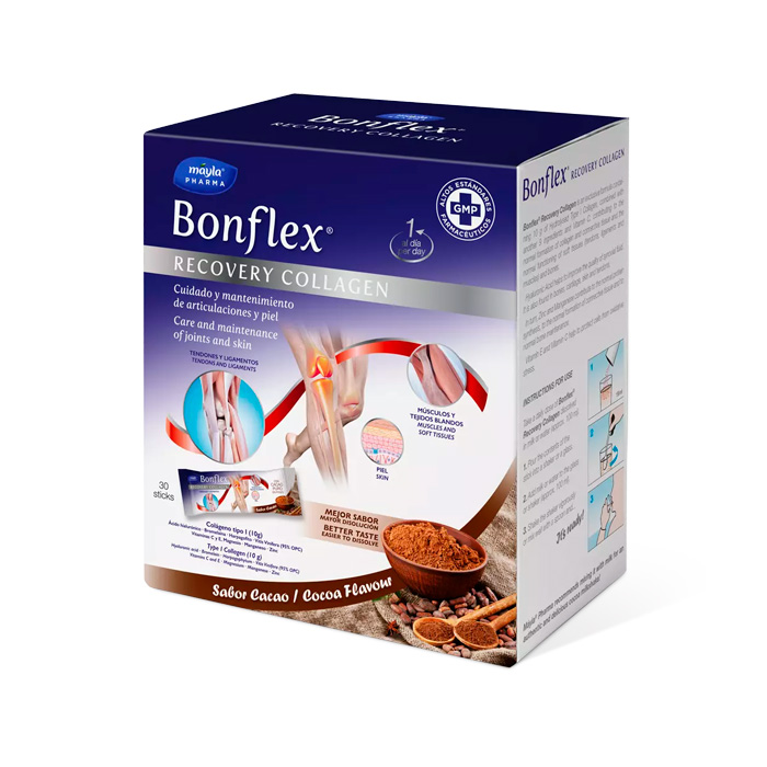 Mayla Pharma Bonflex Recovery Collagen Cacao 30 Sticks