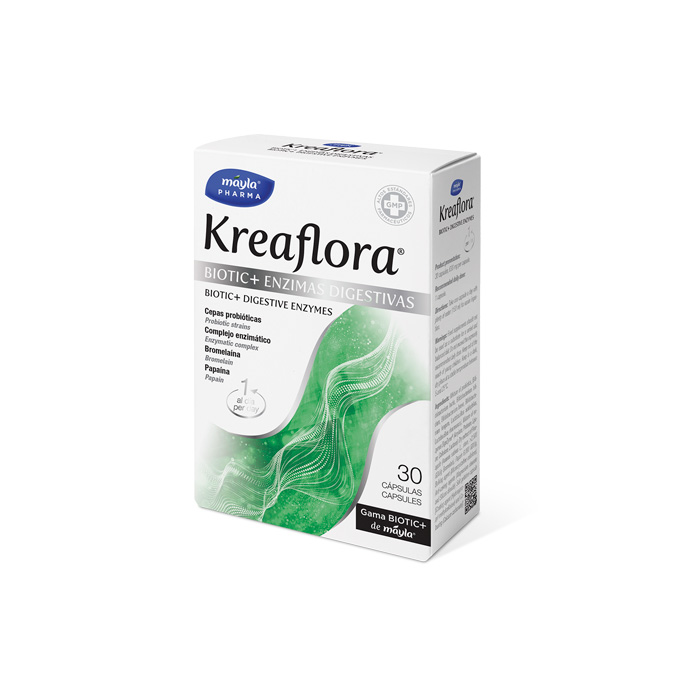 Mayla Pharma Kreaflora Biotic+ Enzimas Digestivas 30 Cápsulas