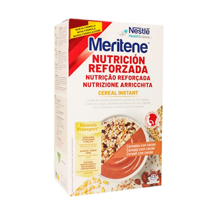 Meritene Nutrición Reforzada Cereal Instant Cereales con Cacao 520g