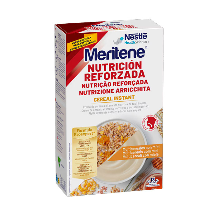 Meritene Nutrición Reforzada Cereal Instant Multicereales con Miel 520g