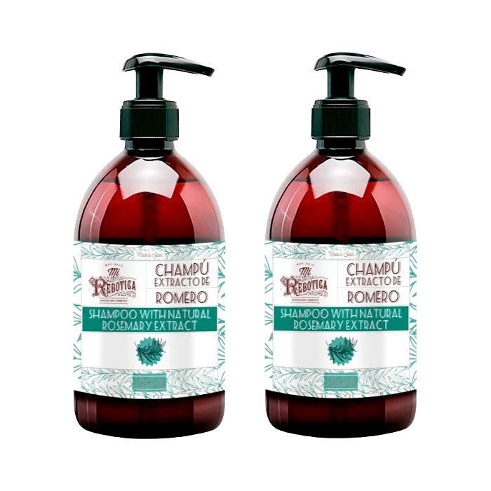 Mi Rebotica Champú Original con Extracto de Romero Duplo 500ml + 500ml