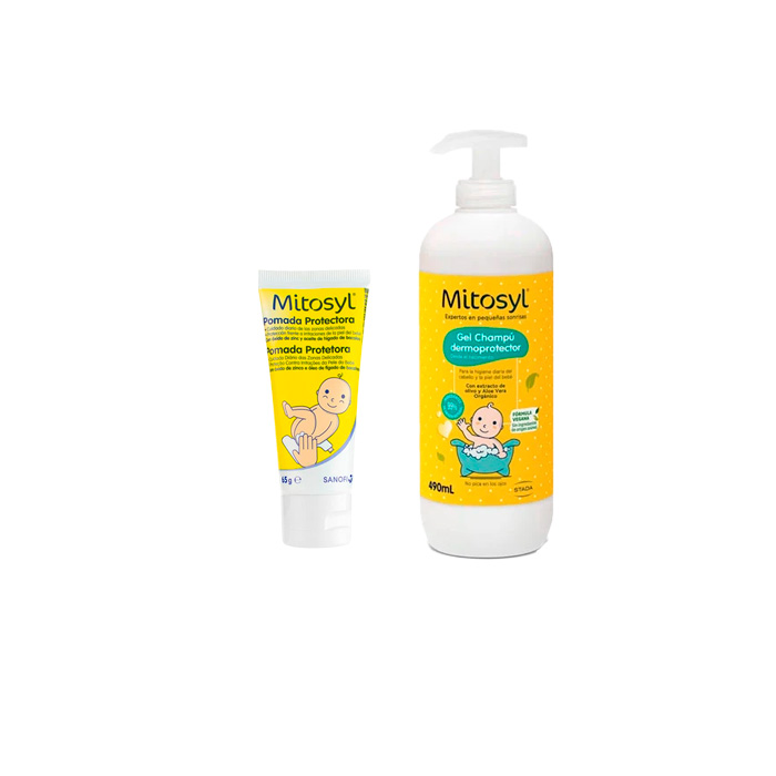 Mitosyl Pack Pomada Protectora 65g + Gel Champú Dermoprotector 490ml