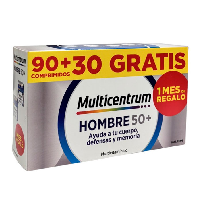 Multicentrum Hombre 50+ 90 Comprimidos + 30 Comprimidos Gratis