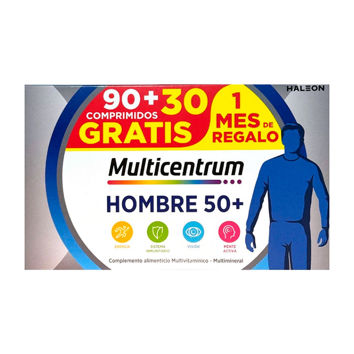 Multicentrum Hombre 50+ 90 Comprimidos + 30 Comprimidos Gratis