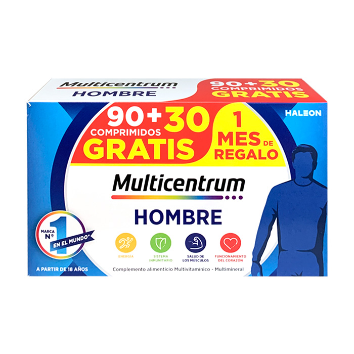 Multicentrum Hombre 90 Comprimidos + 30 Comprimidos Gratis