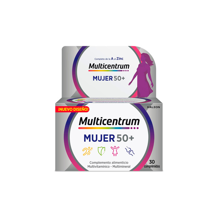 Multicentrum Mujer 50+ 30 Comprimidos