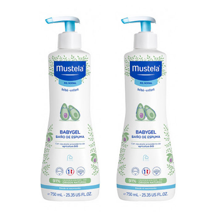 MUSTELA DUPLO LECHE HYDRA BEBÉ 500ML + GEL DE BAÑO SUAVE 500ML