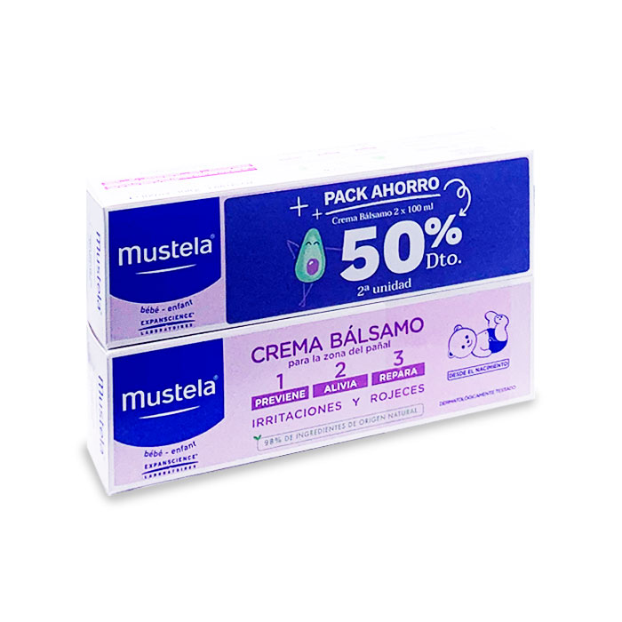 Mustela Crema Balsamo 1,2,3 Duplo 100ml + 100ml