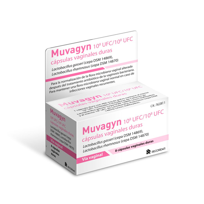 Muvagyn 8 Cápsulas Vaginales Duras