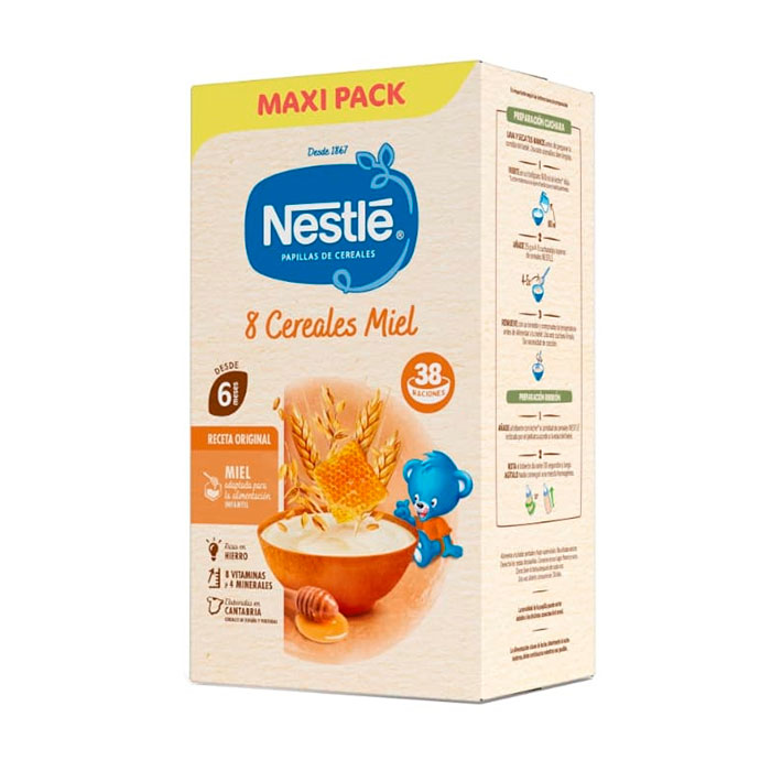 Nestlé Papilla 8 Cereales con Miel 950g