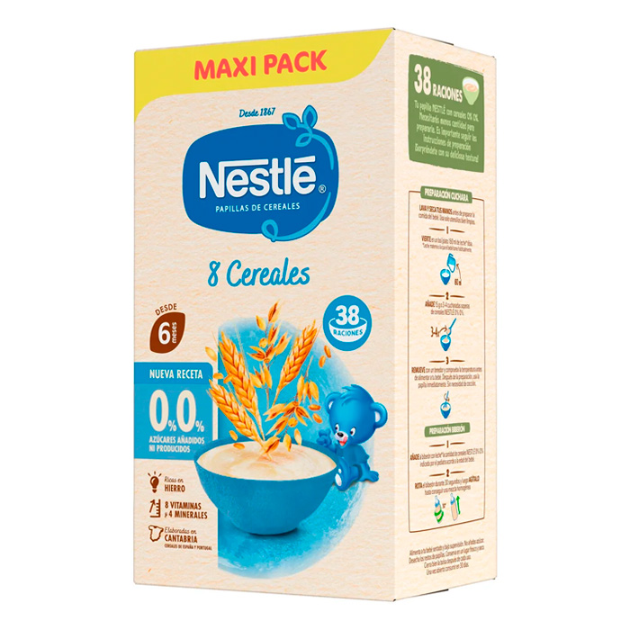 Nestlé Papillas 8 Cereales 570g