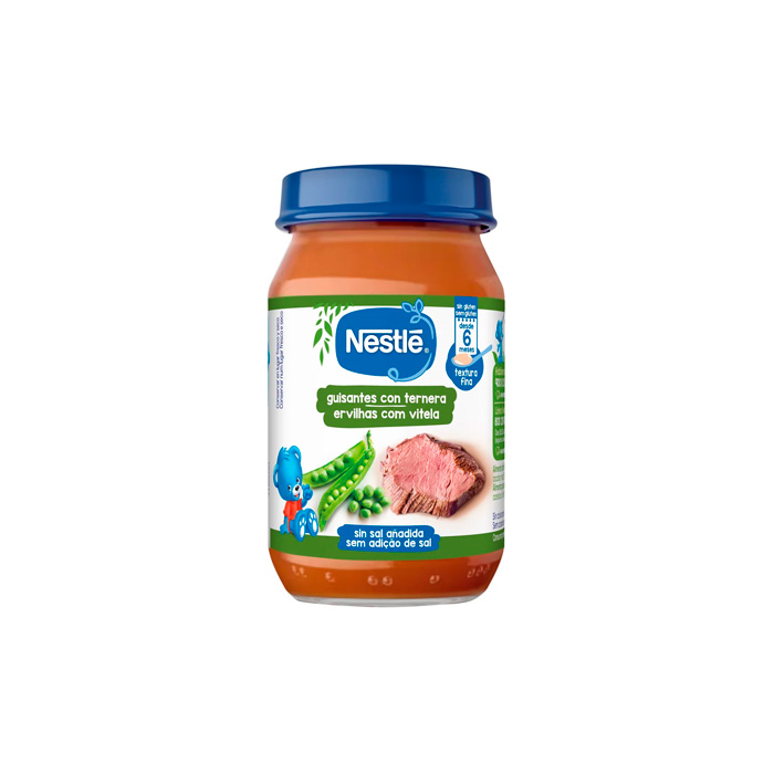 Nestlé Tarrito Guisantes con Ternera 190g