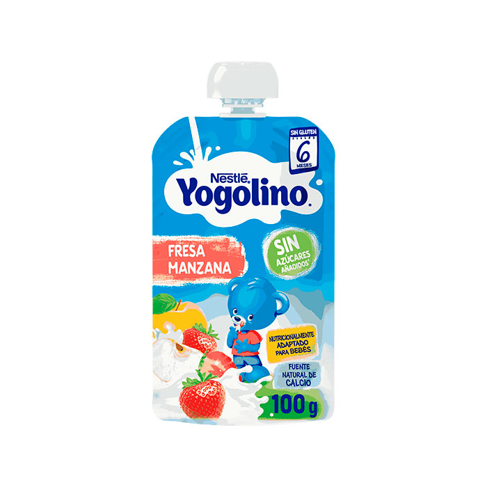 Nestlé Yogolino Bolsita Fresa Manzana 100g