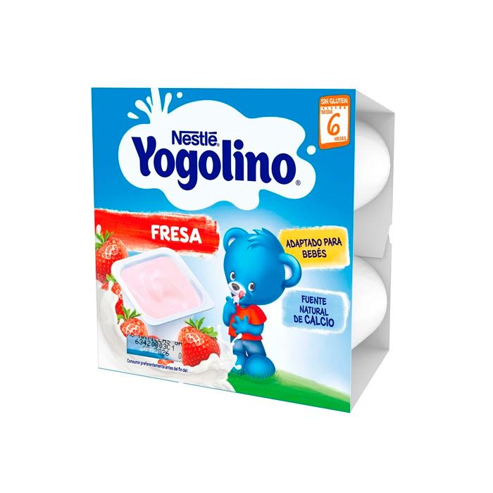Nestlé Yogolino Tarrina de Lácteo Fresa 4x110g