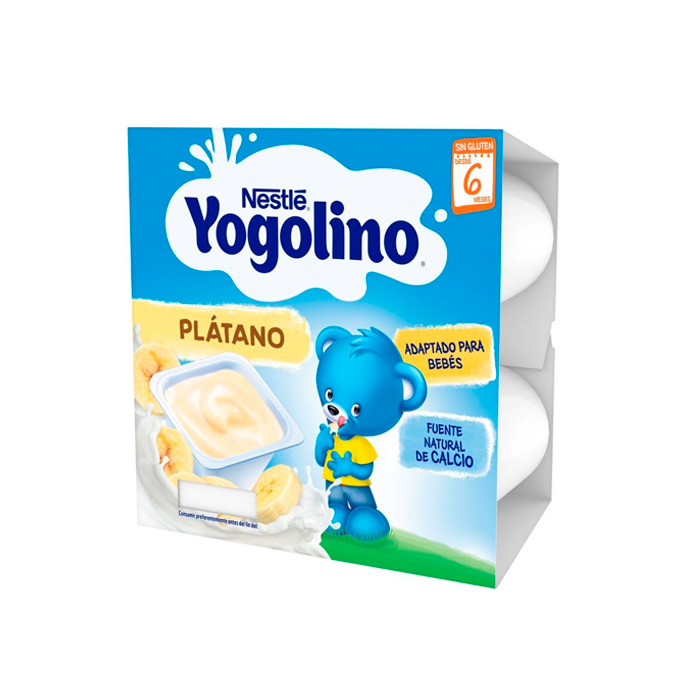 Nestlé Yogolino Tarrina de Lácteo Plátano 4x110g