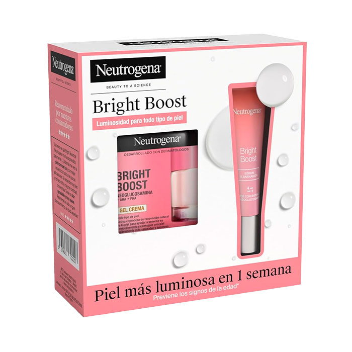 Neutrogena Bright Boost Pack Crema Gel de Día 50ml + Sérum Iluminador Facial 30ml