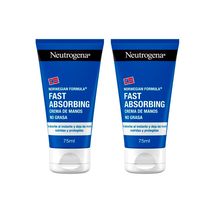 Neutrogena Crema Manos Ligera Rápida Absorción Duplo 75ml + 75ml