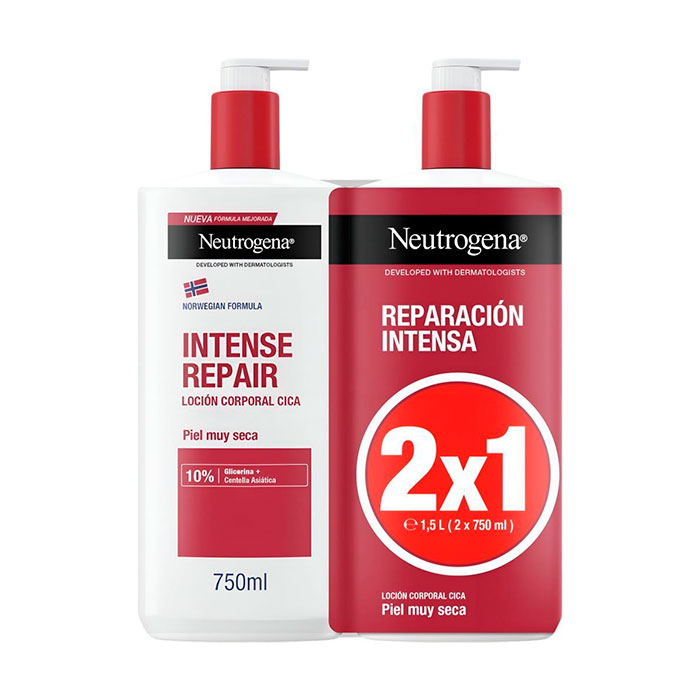 Neutrogena Loción Corporal Cica Reparación Intensa 2x1 750ml