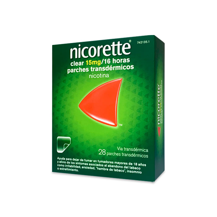 Nicorette Clear 15mg/16 Horas 28 Parches Transdérmicos