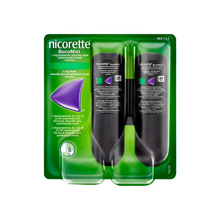 Nicorette Mint Bucomist Spray 2x150 Pulsaciones