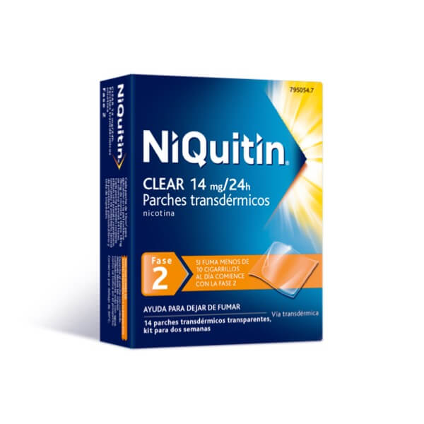 Niquitin Clear Fase 2 14mg/24h  14 Parches Transdermicos