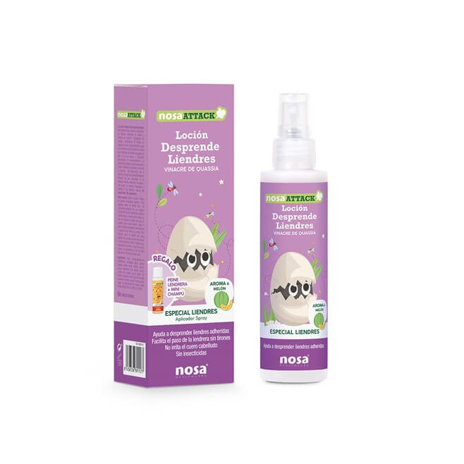 Nosa Attack Loción Desprende Liendres Melón 150ml