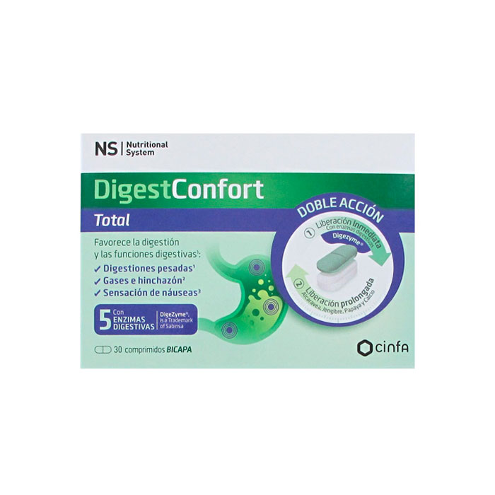 Ns Digestconfort Total 30 Comprimidos Bicapa