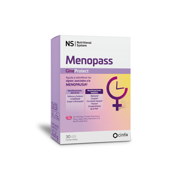Ns Menopass Gineprotect 30 Comprimidos