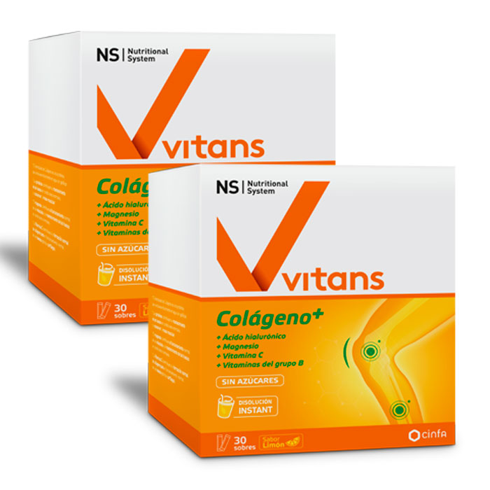 Ns Vitans Colágeno+ Sabor Limón Duplo 30+30 Sobres