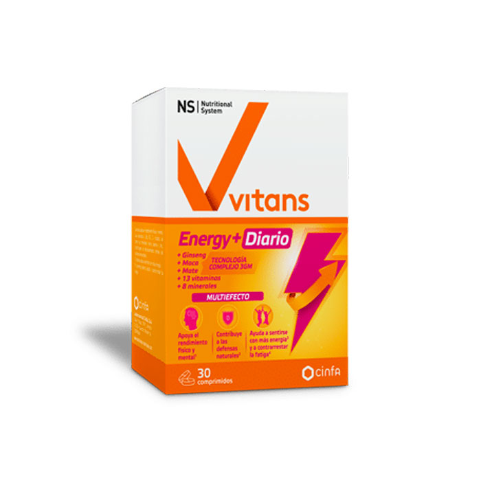 Ns Vitans Energy+ Diario 30 Comprimidos