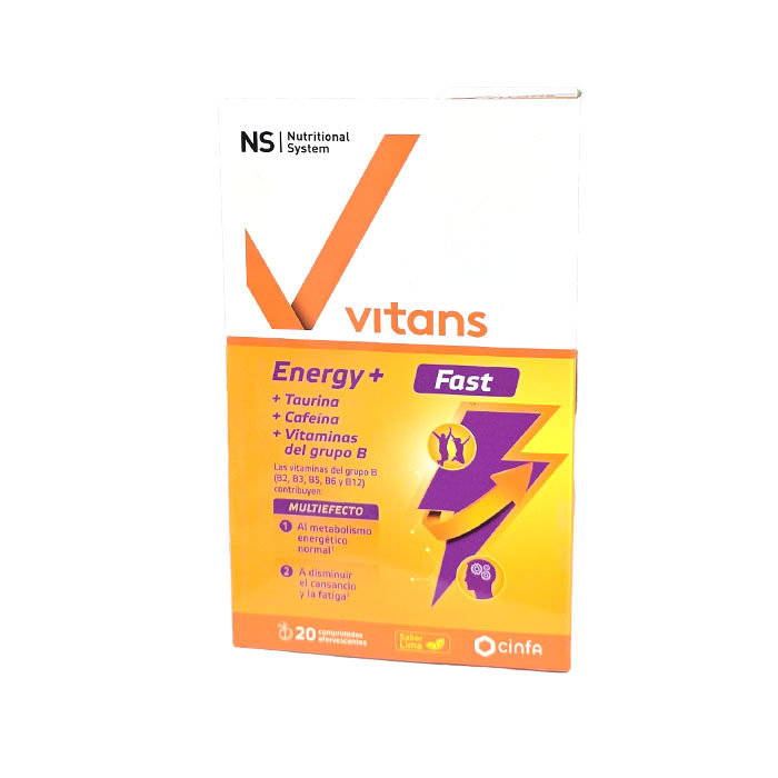 Ns Vitans Energy+ Fast 20 Comprimidos Efervescentes