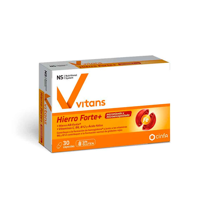 Ns Vitans Hierrro Forte+ 30 Cápsulas