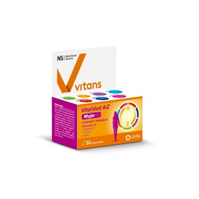 Ns Vitans Vitalidad A-z Mujer 30 Comprimidos