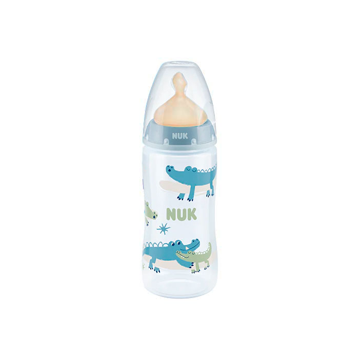 Nuk Biberón Fc+ Pp Látex con Control de Temperatura 0-6m Azul 300ml