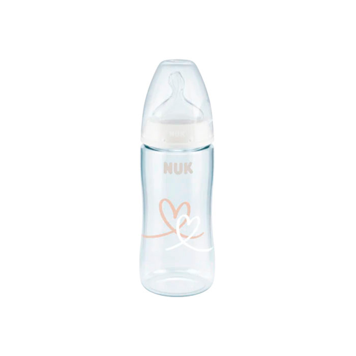 NUK - BIBERON ANTI-COLICO SILICONA 0-6 MESES TALLA M (300 ML)