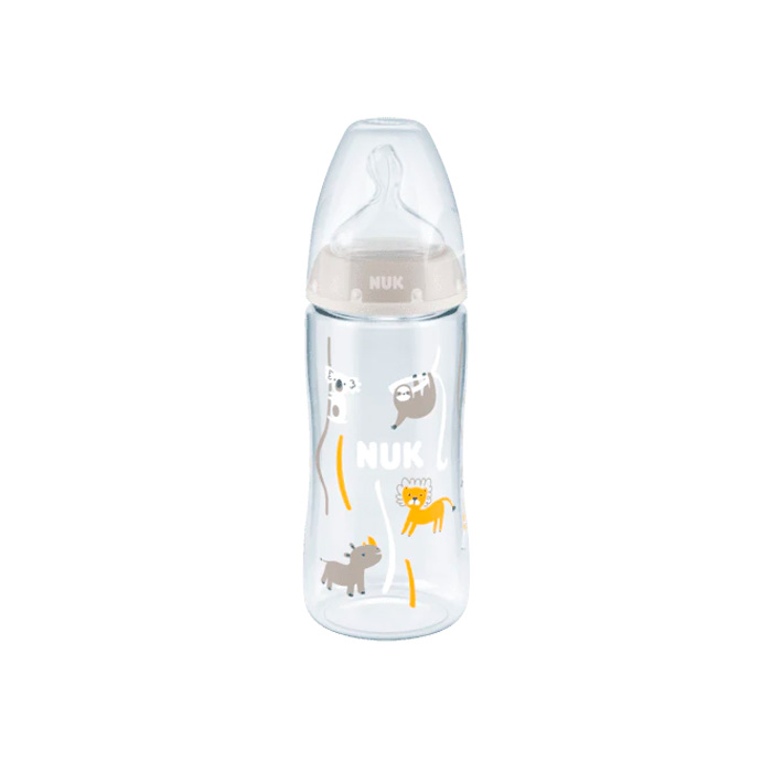 Nuk Biberón Fc+ Pp Silicona con Control de Temperatura 0-6m Gris 300ml