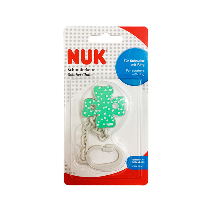 Nuk Cadenita Sujeta Chupetes Tritan Trebol