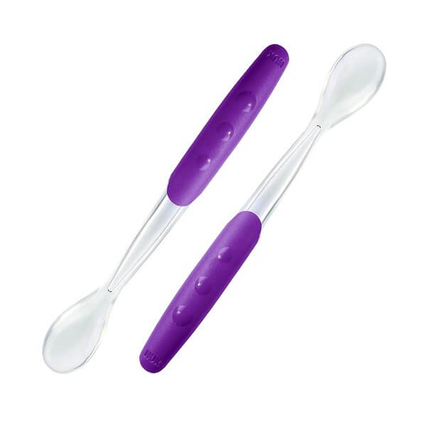 Cuchara Nuk Silicona Easy Learning 2 Ud Morada