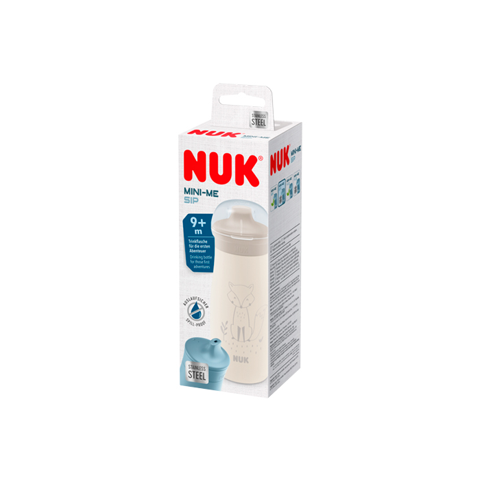 Nuk Mini-me Sip Acero Inoxidable con Tapa Protectora 300ml