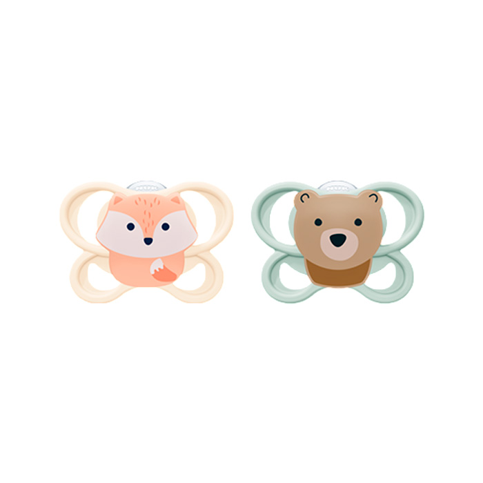 Nuk Pack Chupetes Perfect Match Air Beige y Verde 0-6m