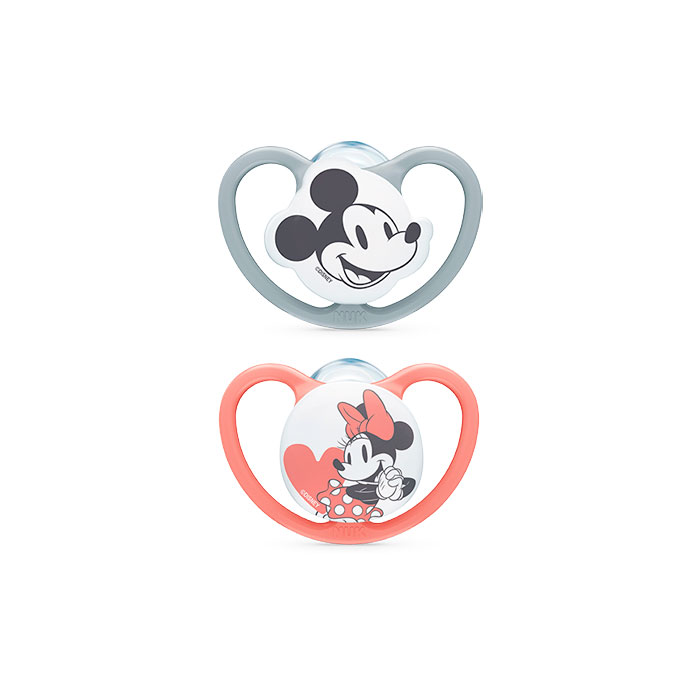 Nuk Pack Chupetes Space Mickey Niña 0-6m