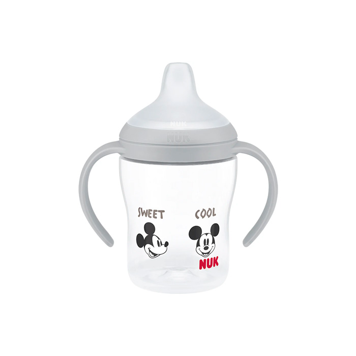 Nuk Perfect Match Biberón de Entrenamiento Mickey 6m+ Gris 150ml